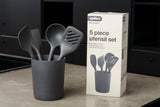 Zyliss 5 Piece Utensil Set
with Storage Tube