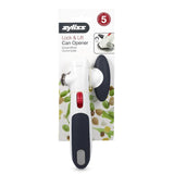 Zyliss Lock N' Lift Can Opener with Lid Lifter Magnet, White
